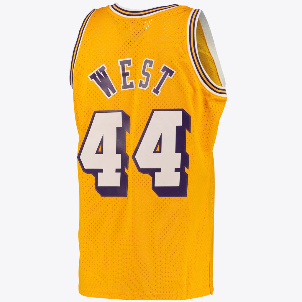Los Angeles Lakers Jerry West Road Swingman Jersey - Light Gold product image 3, provided for visual reference and product