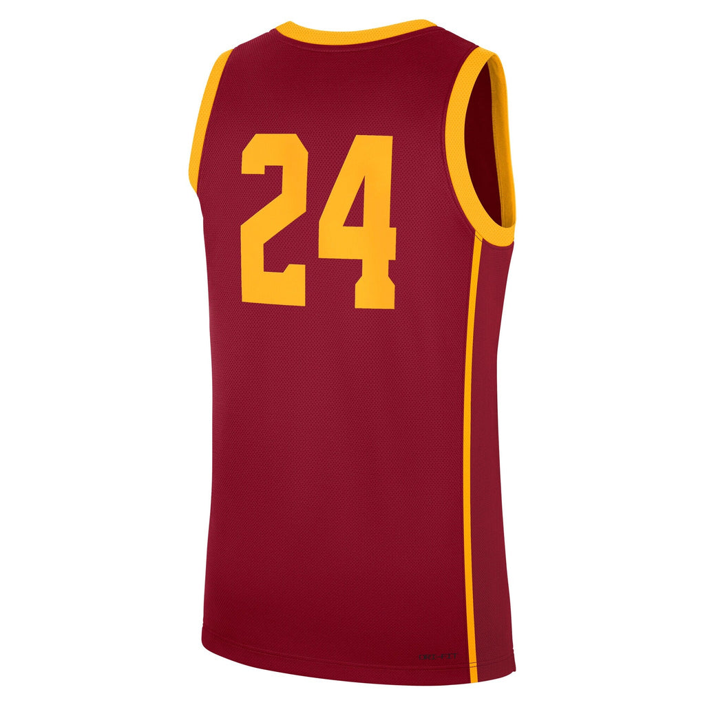 #24 Cardinal USC Trojans Road Replica Jersey product image 4, provided for visual reference and product detail review
