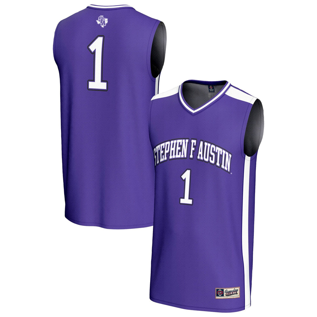 #1 Stephen F Austin Lumberjacks Lightweight Basketball Fashion Jersey - Purple product image 2, provided for visual