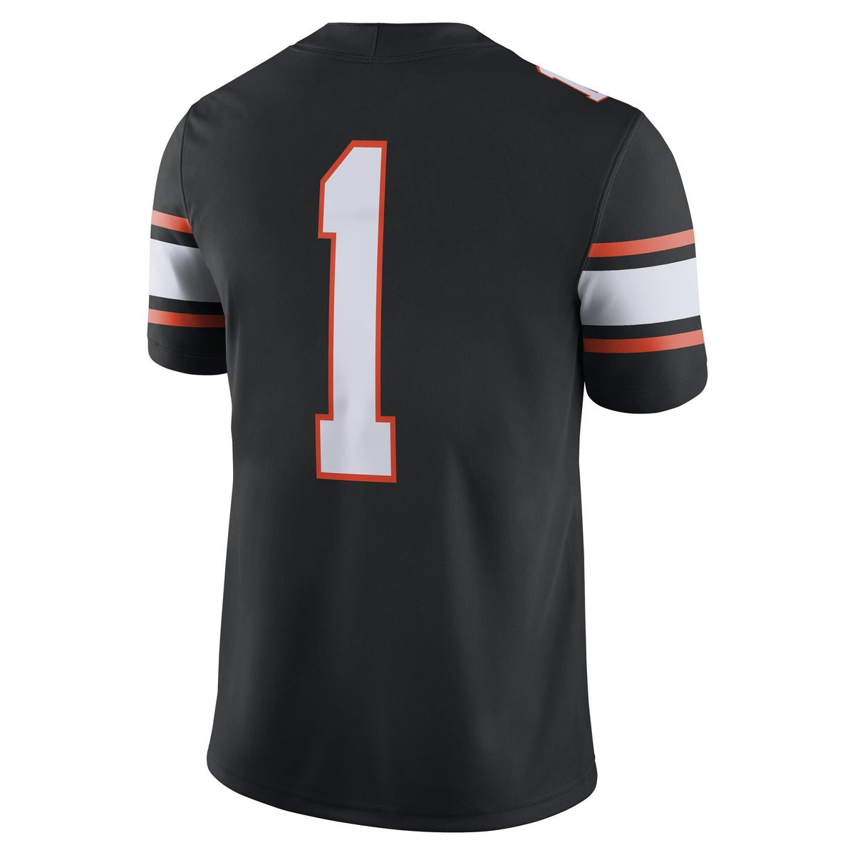 #1 Black Oklahoma State Cowboys Game Jersey product image 4, provided for visual reference and product detail review