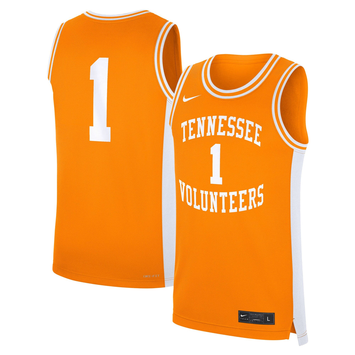 #1 Tennessee Orange Tennessee Volunteers Road Replica Jersey product image 1, provided for visual reference and product