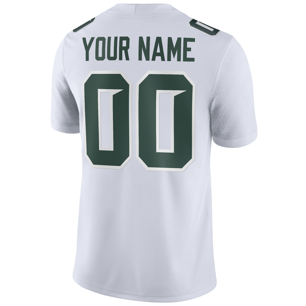Michigan State Spartans Football Custom Game Jersey - White product image 4, provided for visual reference and product