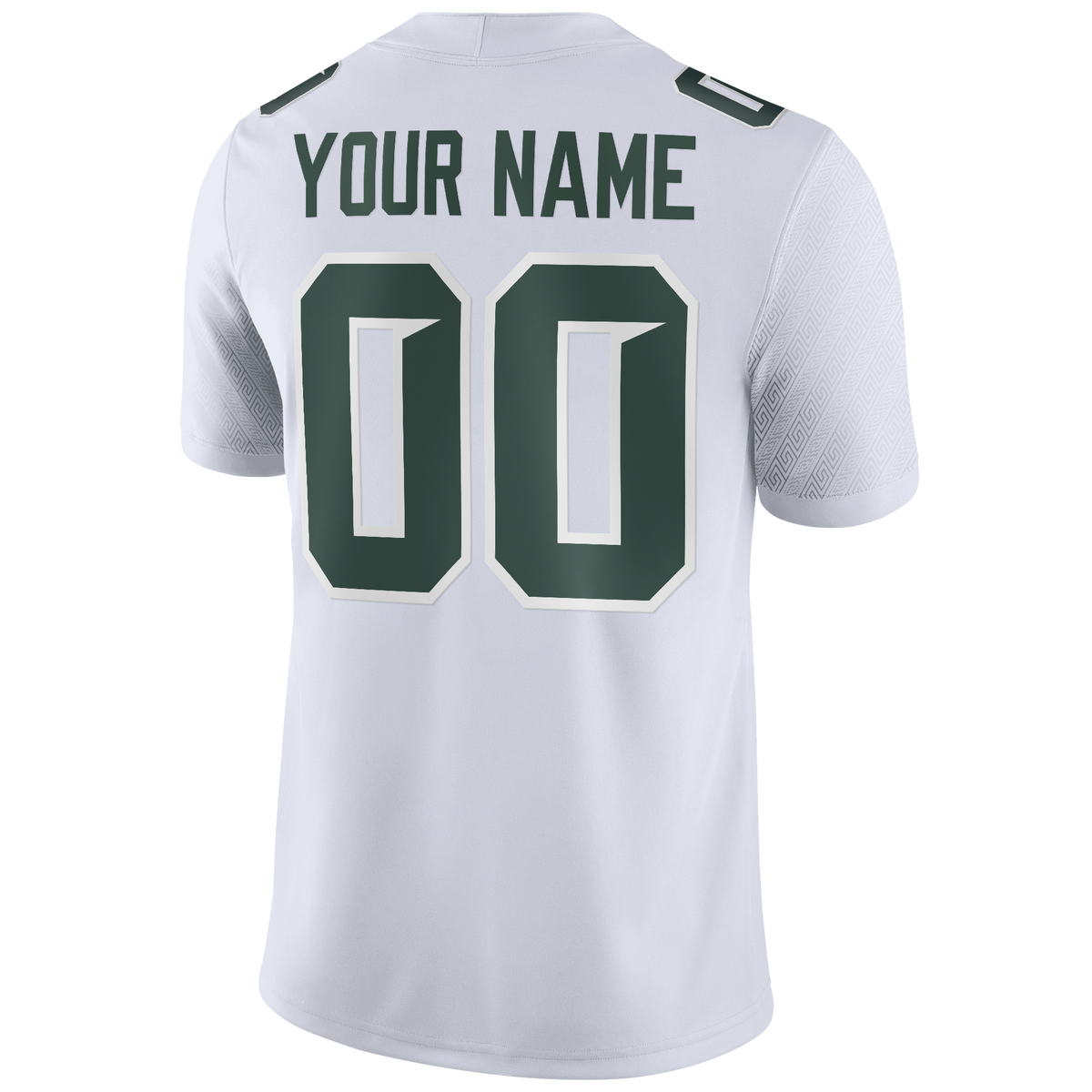 Michigan State Spartans Football Custom Game Jersey - White product image 4, provided for visual reference and product