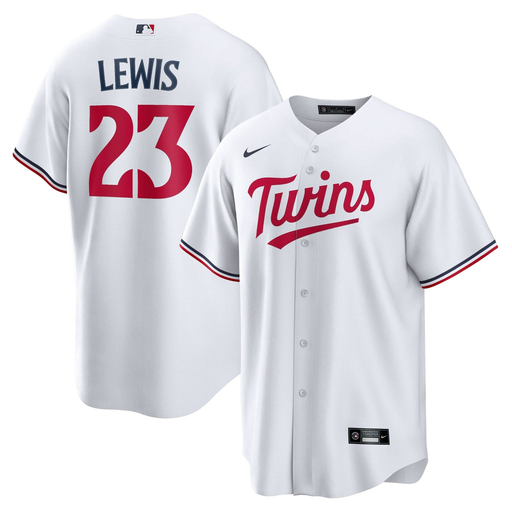 Minnesota Twins Royce Lewis White Replica Player Jersey product image 2, provided for visual reference and product detail