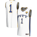 #1 Pitt Panthers Lightweight Basketball Jersey - White product image 1, provided for visual reference and product detail