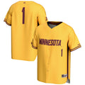 #1 Minnesota Golden Gophers Lightweight Baseball Jersey - Gold product image 1, provided for visual reference and product