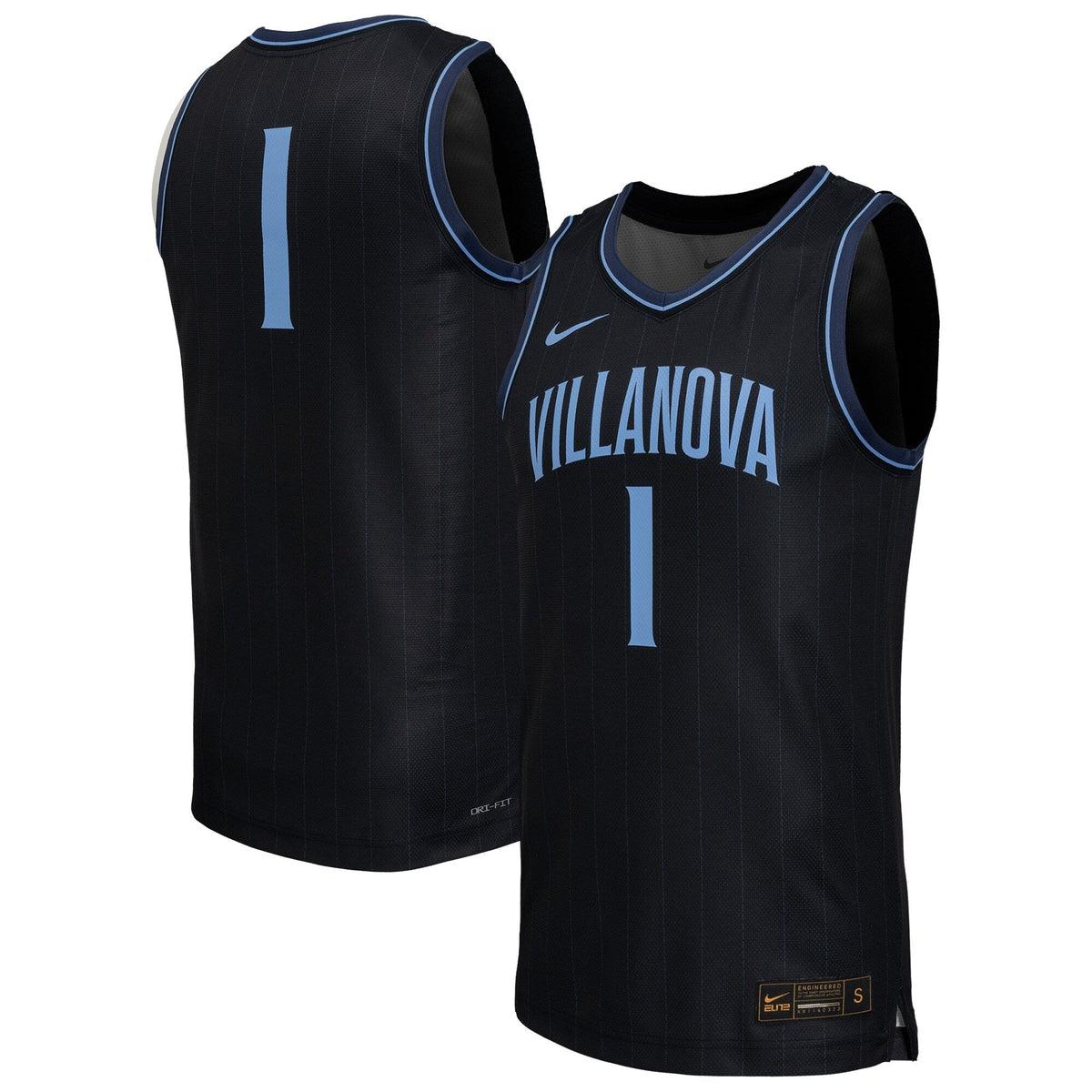Villanova Wildcats Replica Basketball Jersey - Navy product image 1, provided for visual reference and product detail review