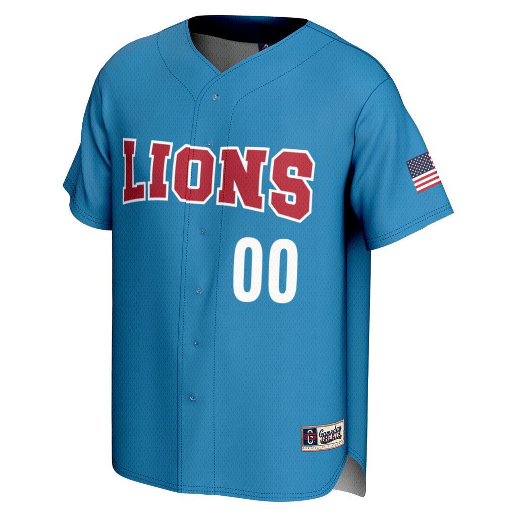 Loyola Marymount Lions NIL Pick-A-Player Lightweight Baseball Jersey - Blue product image 3, provided for visual reference