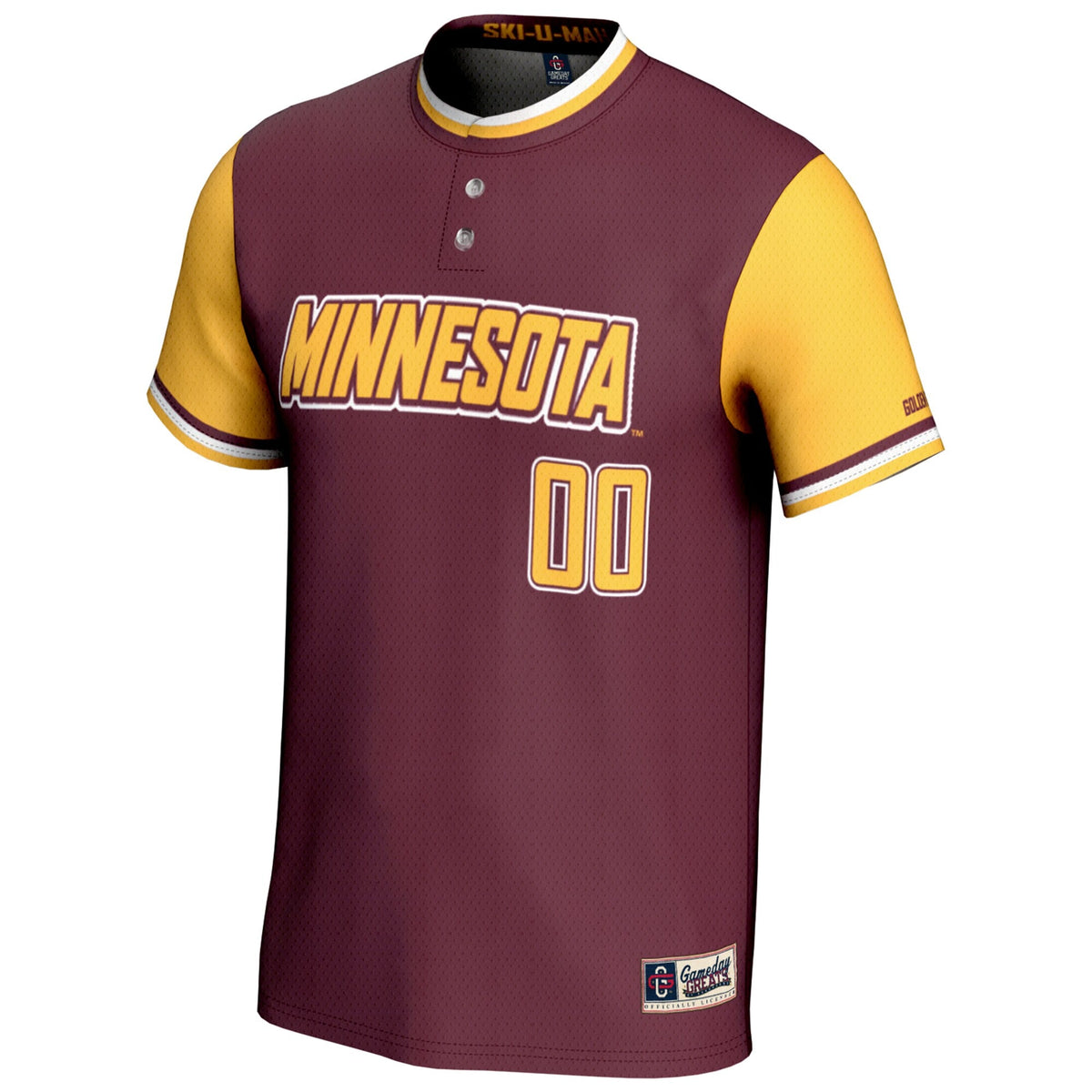 Minnesota Golden Gophers NIL Pick-A-Player Lightweight Softball Jersey - Maroon product image 3, provided for visual