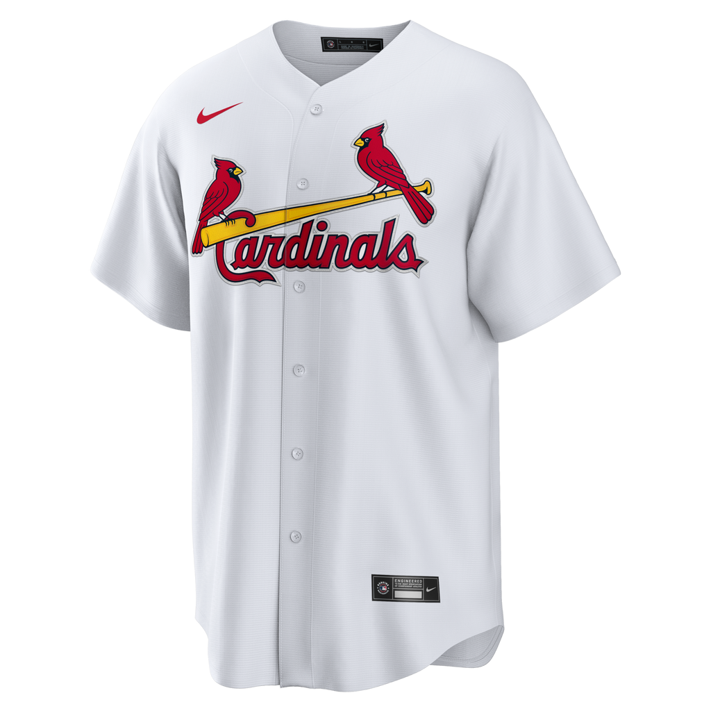 St. Louis Cardinals White Home Big & Tall Replica Jersey product image 3, provided for visual reference and product detail
