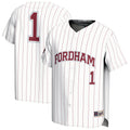 Fordham Rams Lightweight Collegiate Baseball Fashion Jersey - White product image 1, provided for visual reference and