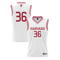 #36 Harvard Crimson Lightweight Basketball Jersey - White product image 1, provided for visual reference and product detail
