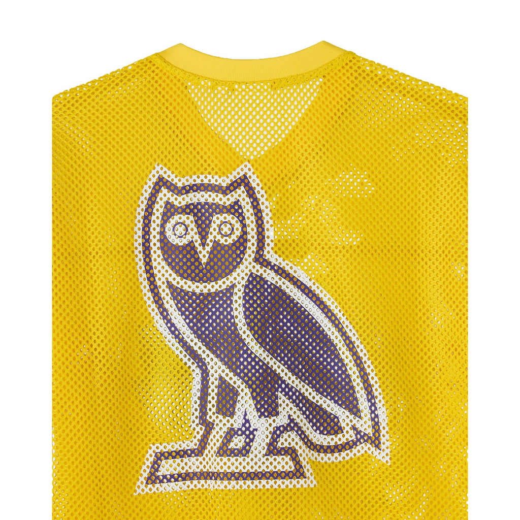 Los Angeles Lakers X OVO Mesh Football Jersey product image 5, provided for visual reference and product detail review
