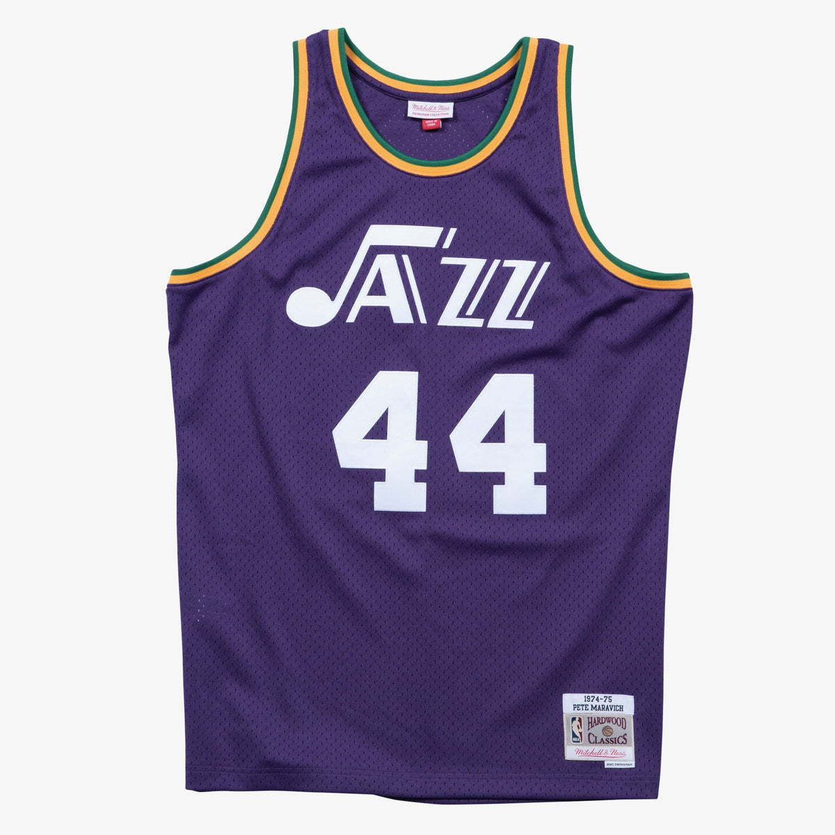New Orleans Jazz Pete Maravich 1974 Swingman Road Authentic Jersey - Purple product image 3, provided for visual reference