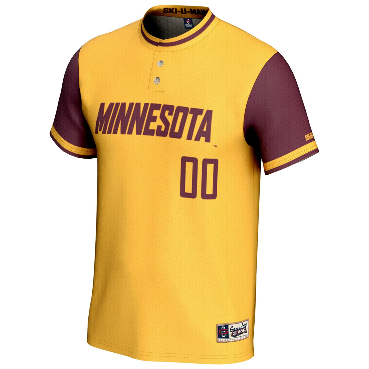 Minnesota Golden Gophers NIL Pick-A-Player Lightweight Softball Jersey - Gold product image 3, provided for visual reference