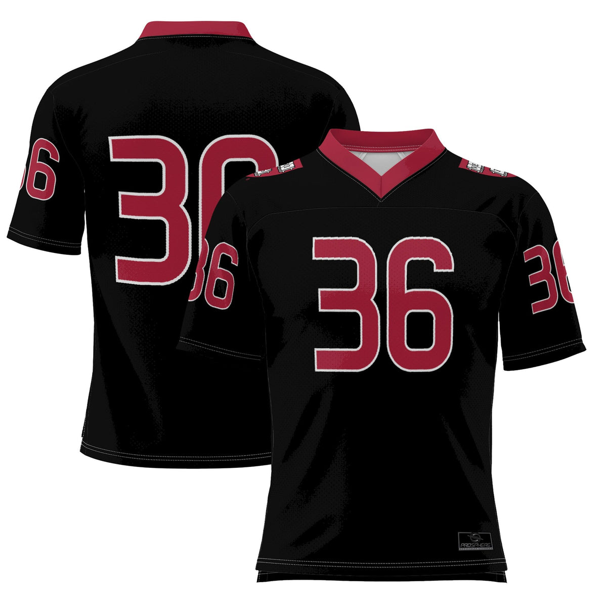 #36 Harvard Crimson Football Jersey - Black product image 1, provided for visual reference and product detail review