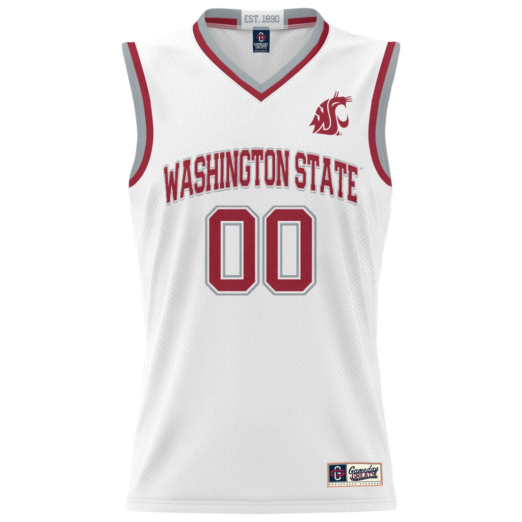 Washington State Cougars NIL Pick-A-Player Basketball Jersey - White product image 3, provided for visual reference and