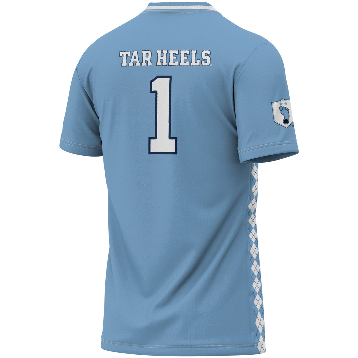 #1 North Carolina Tar Heels Lightweight Soccer Fashion Jersey - Carolina Blue product image 4, provided for visual reference