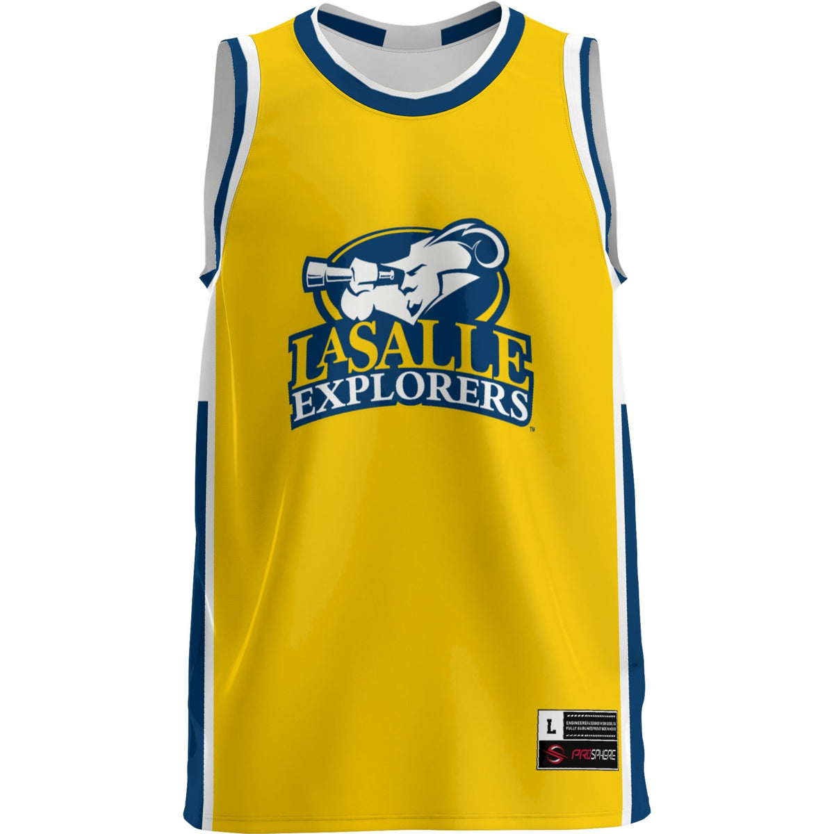 La Salle Explorers Lightweight Basketball Jersey - Blue product image 3, provided for visual reference and product detail