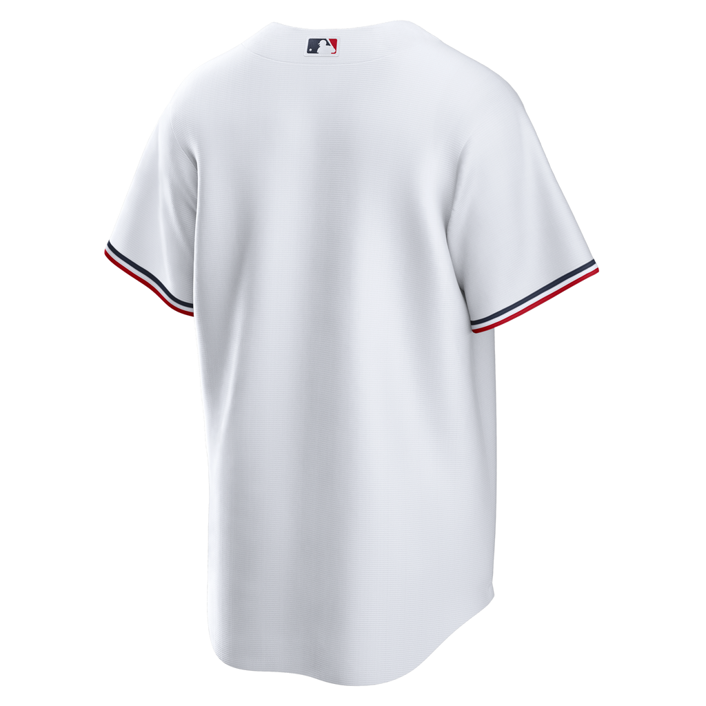 Minnesota Twins White Home Big & Tall Replica Jersey product image 4, provided for visual reference and product detail review