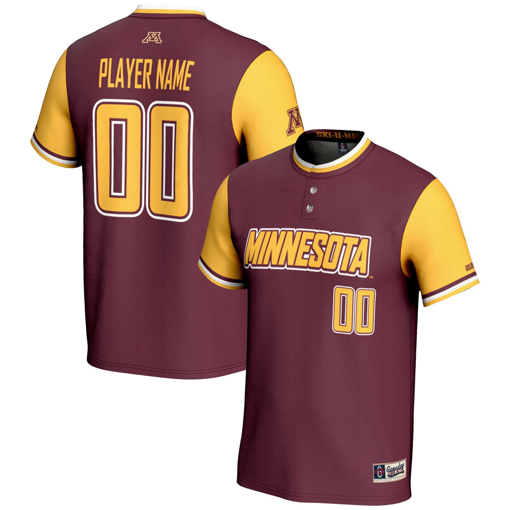 Minnesota Golden Gophers NIL Pick-A-Player Lightweight Softball Jersey - Maroon product image 1, provided for visual
