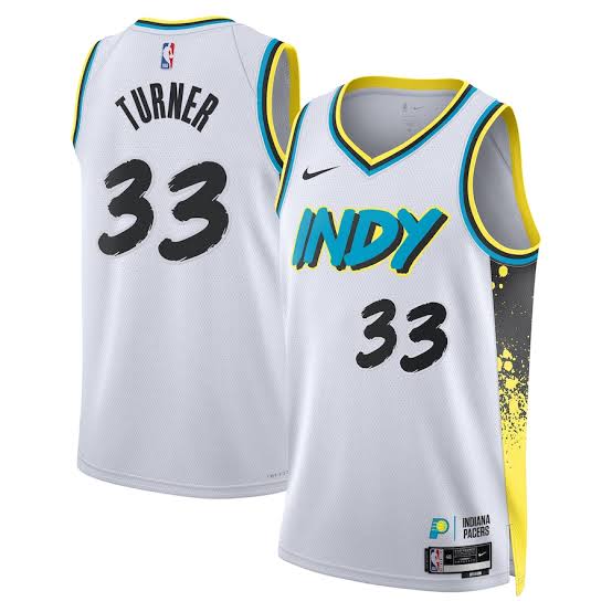 Myles Turner YOUTH KIDS Official NBA Nike Jersey White product image 1