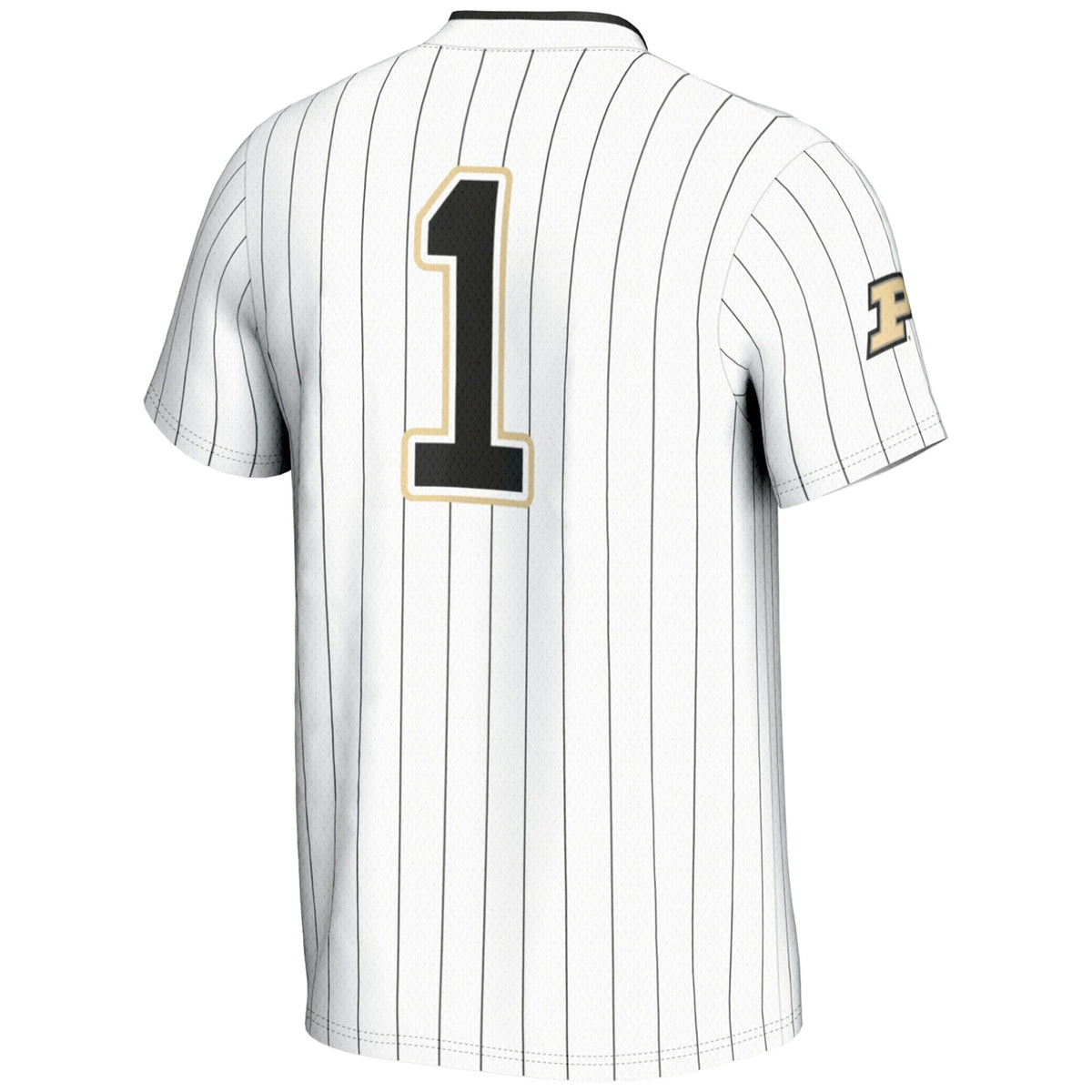 #1 Purdue Boilermakers Lightweight Softball Jersey - White product image 4, provided for visual reference and product detail