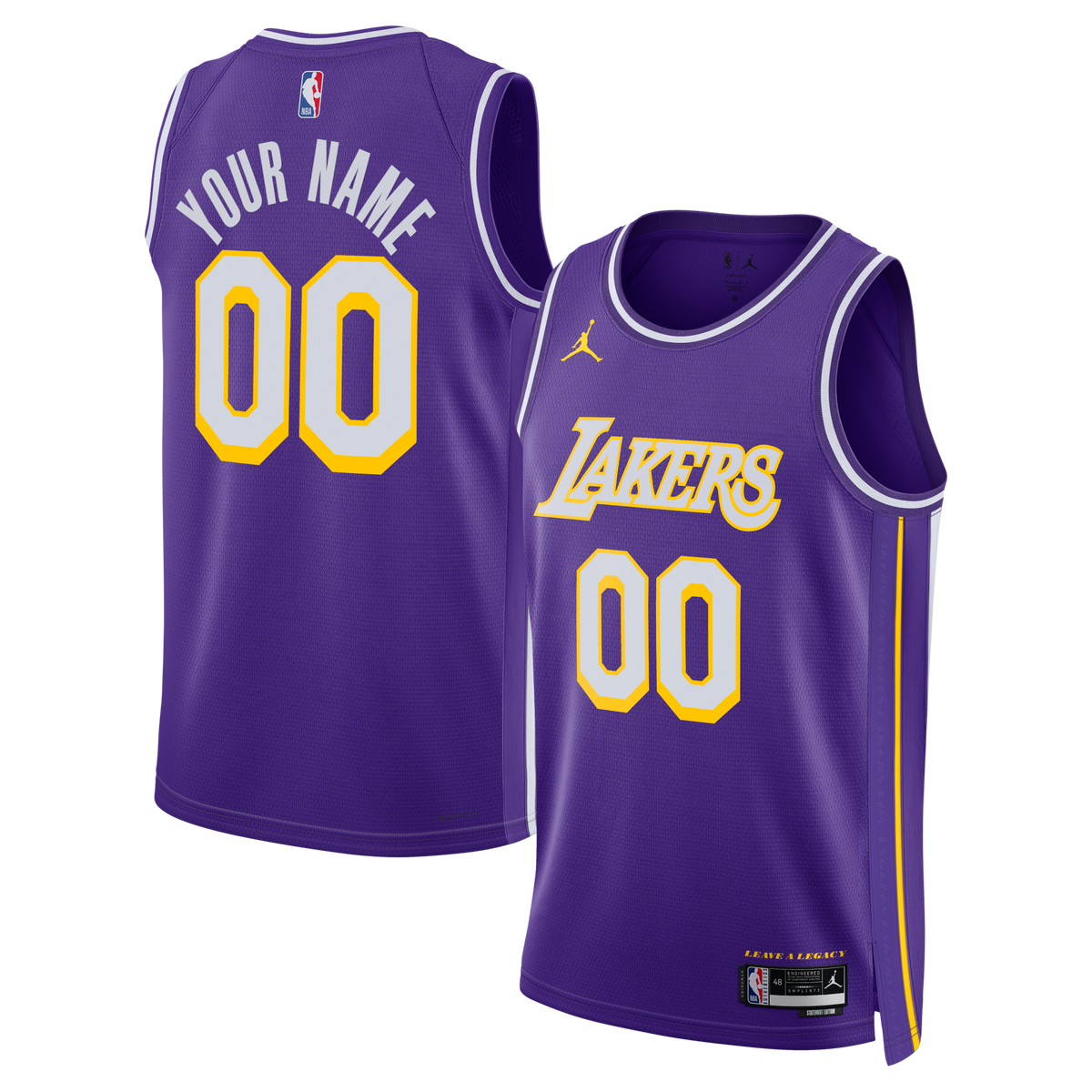Los Angeles Lakers Statement Jersey - Custom product image 1, provided for visual reference and product detail review