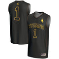 #1 Wyoming Cowboys Lightweight Basketball Jersey - Black product image 1, provided for visual reference and product detail
