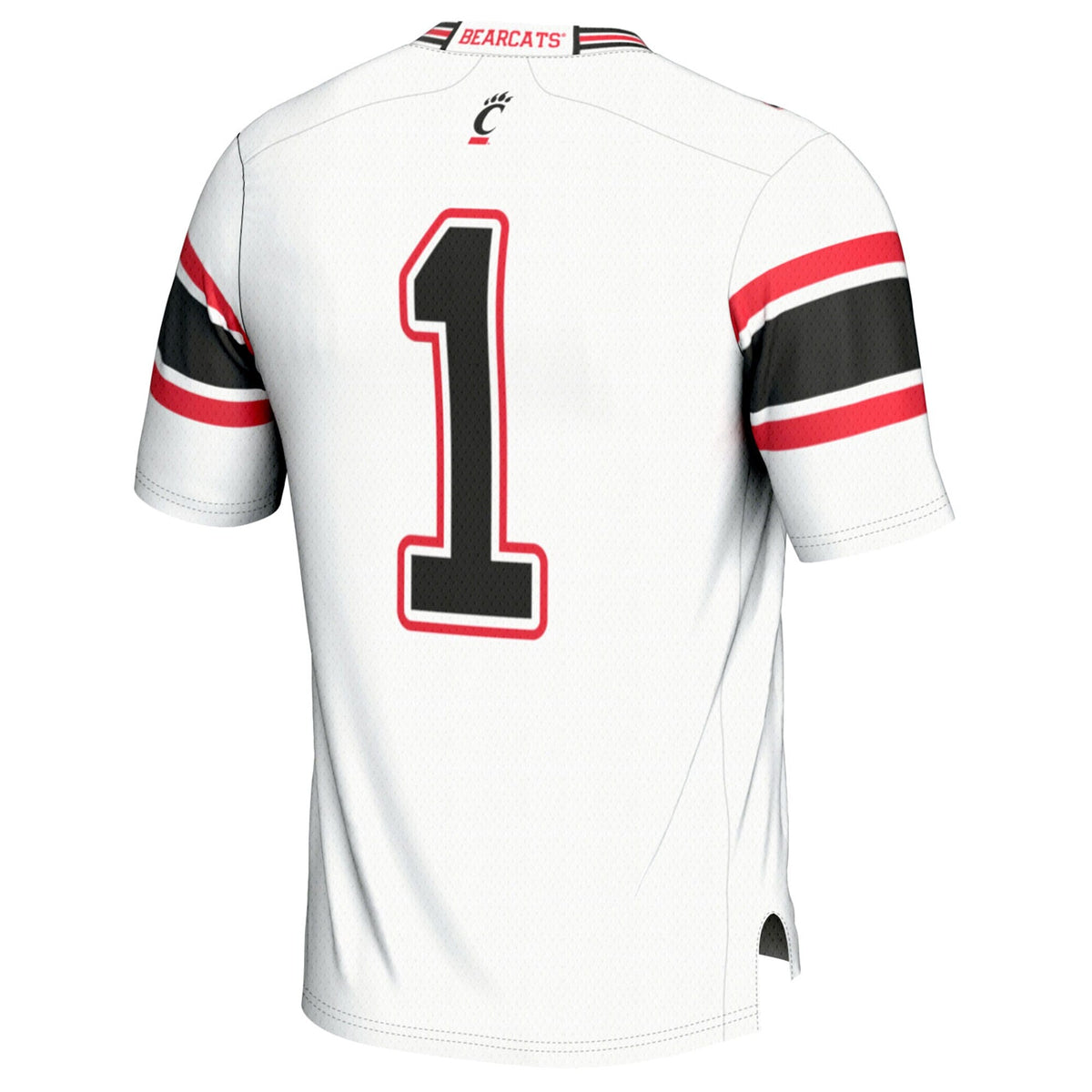 #1 Cincinnati Bearcats Lightweight Football Fashion Jersey - White product image 4, provided for visual reference and