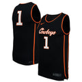 #1 Oklahoma State Cowboys Replica Basketball Jersey - Black product image 1, provided for visual reference and product