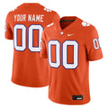 Clemson Tigers Custom Football Game Jersey - Orange product image 1, provided for visual reference and product detail review