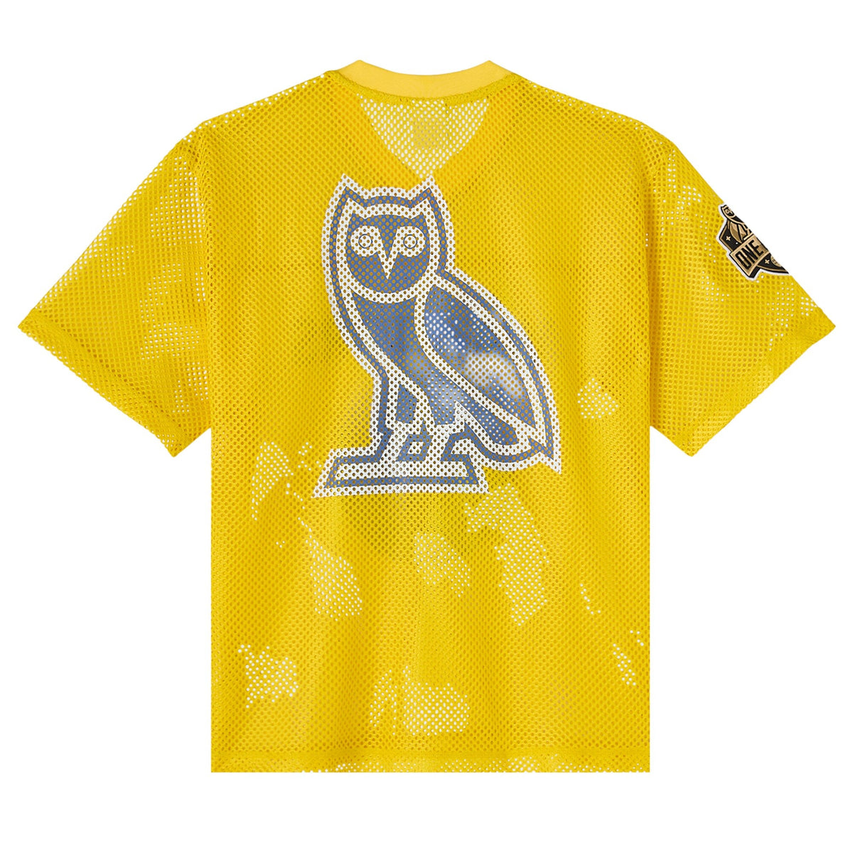 Golden State Warriors X OVO Mesh Football Jersey product image 4, provided for visual reference and product detail review