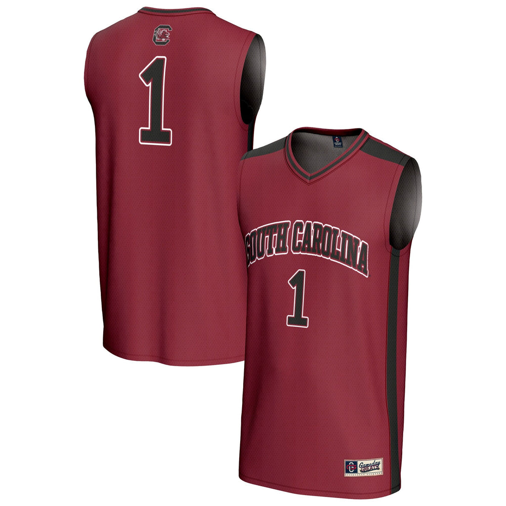 #1 South Carolina Gamecocks Lightweight Collegiate Basketball Fashion Jersey - Garnet product image 1, provided for visual