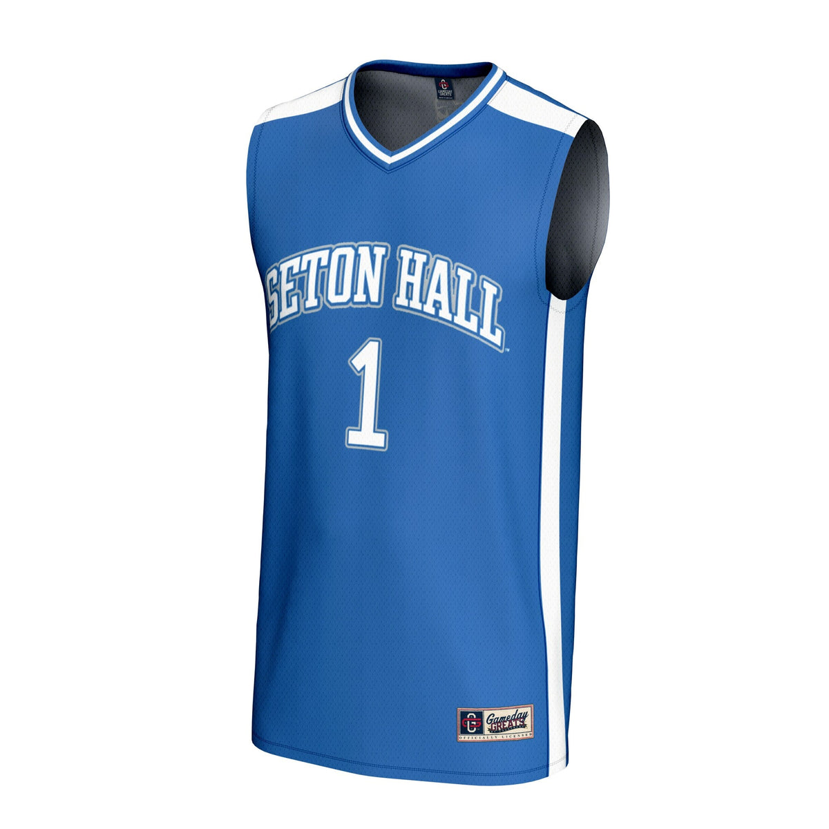 #1 Seton Hall Pirates Lightweight Basketball Fashion Jersey - Blue product image 3, provided for visual reference and
