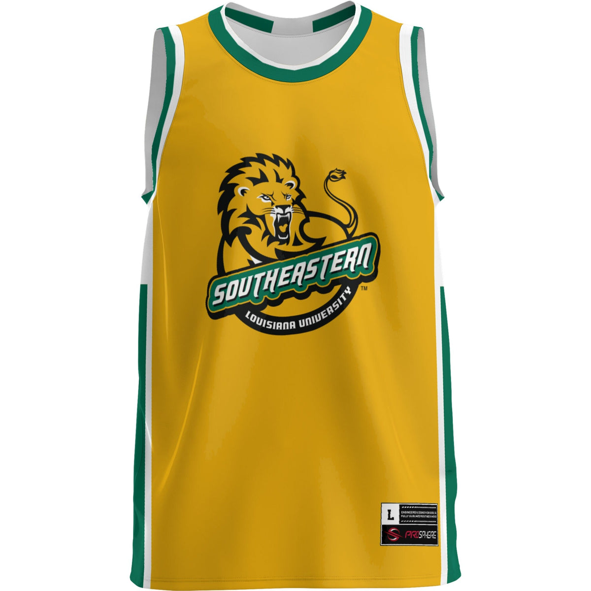 Southeastern Louisiana Lions Lightweight Basketball Jersey - Green product image 3, provided for visual reference and