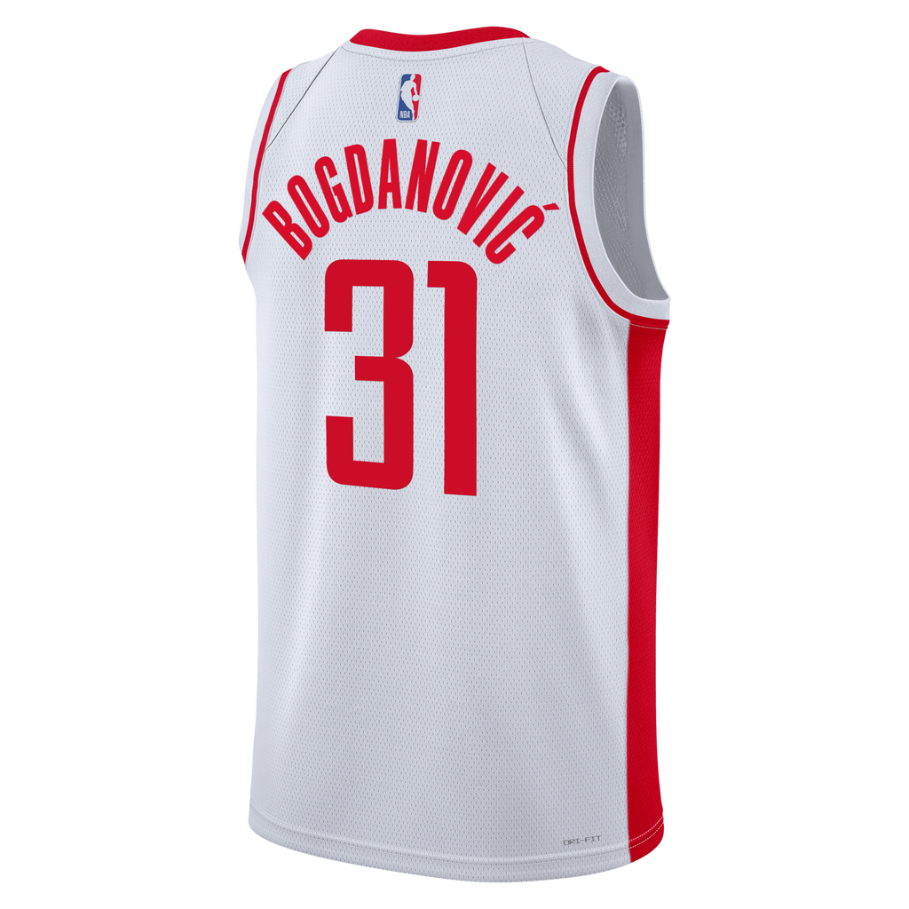 Houston Rockets Association Edition Swingman Jersey - White - Bogdan Bogdanović product image 4, provided for visual