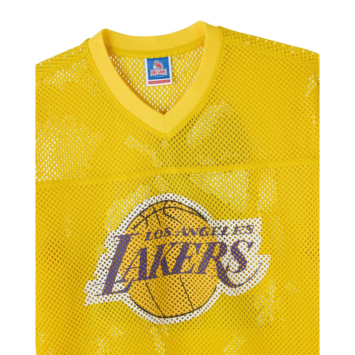 Los Angeles Lakers X OVO Mesh Football Jersey product image 6, provided for visual reference and product detail review
