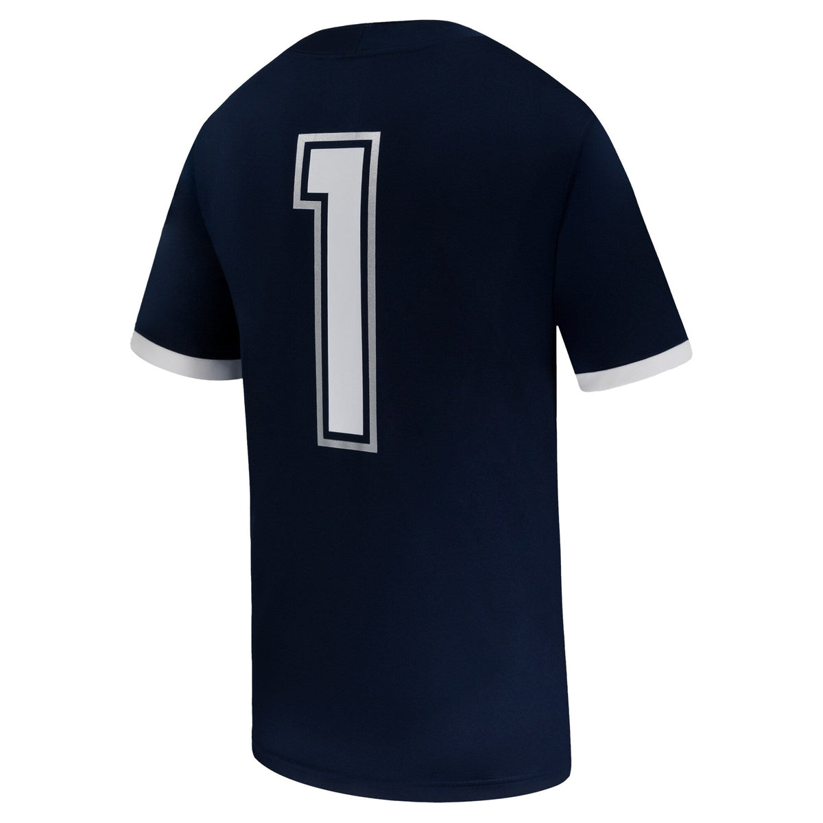 #1 Navy UConn Huskies Game Football Jersey product image 4, provided for visual reference and product detail review