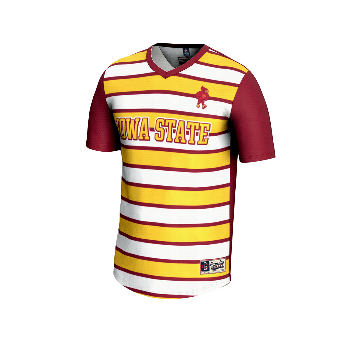 #25 Iowa State Cyclones Lightweight Soccer Fashion Jersey - Cardinal product image 3, provided for visual reference and