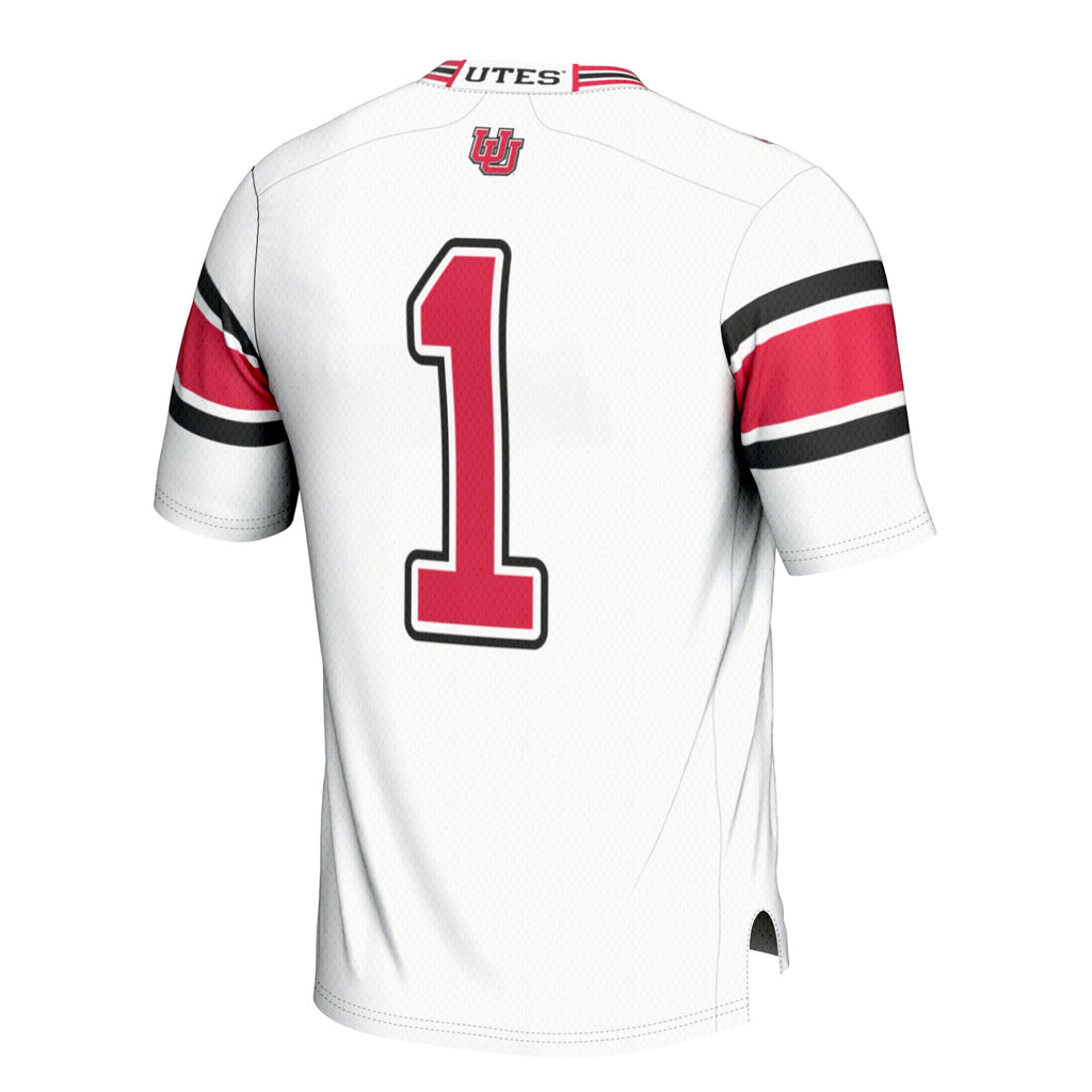 #1 Utah Utes Football Jersey - Cardinal product image 4, provided for visual reference and product detail review