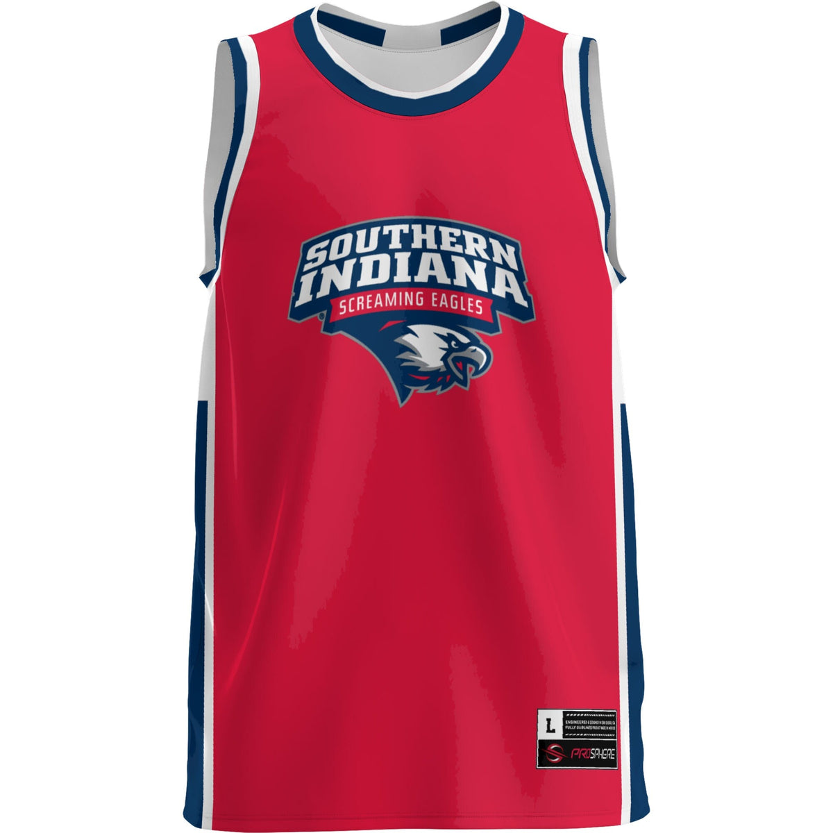 Southern Indiana Screaming Eagles Lightweight Basketball Jersey - Red product image 3, provided for visual reference and