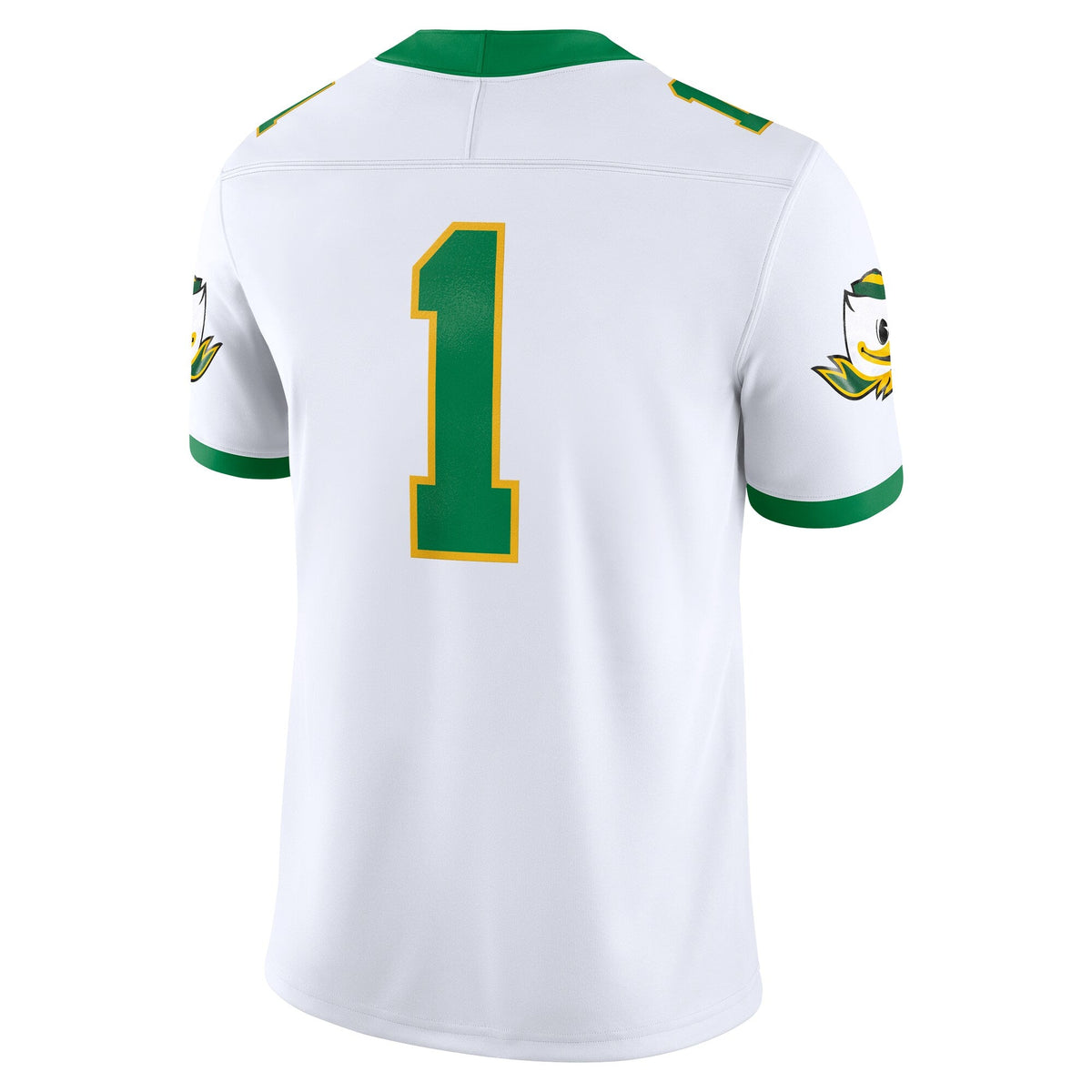 White Oregon Ducks Alternate Game Jersey product image 4, provided for visual reference and product detail review