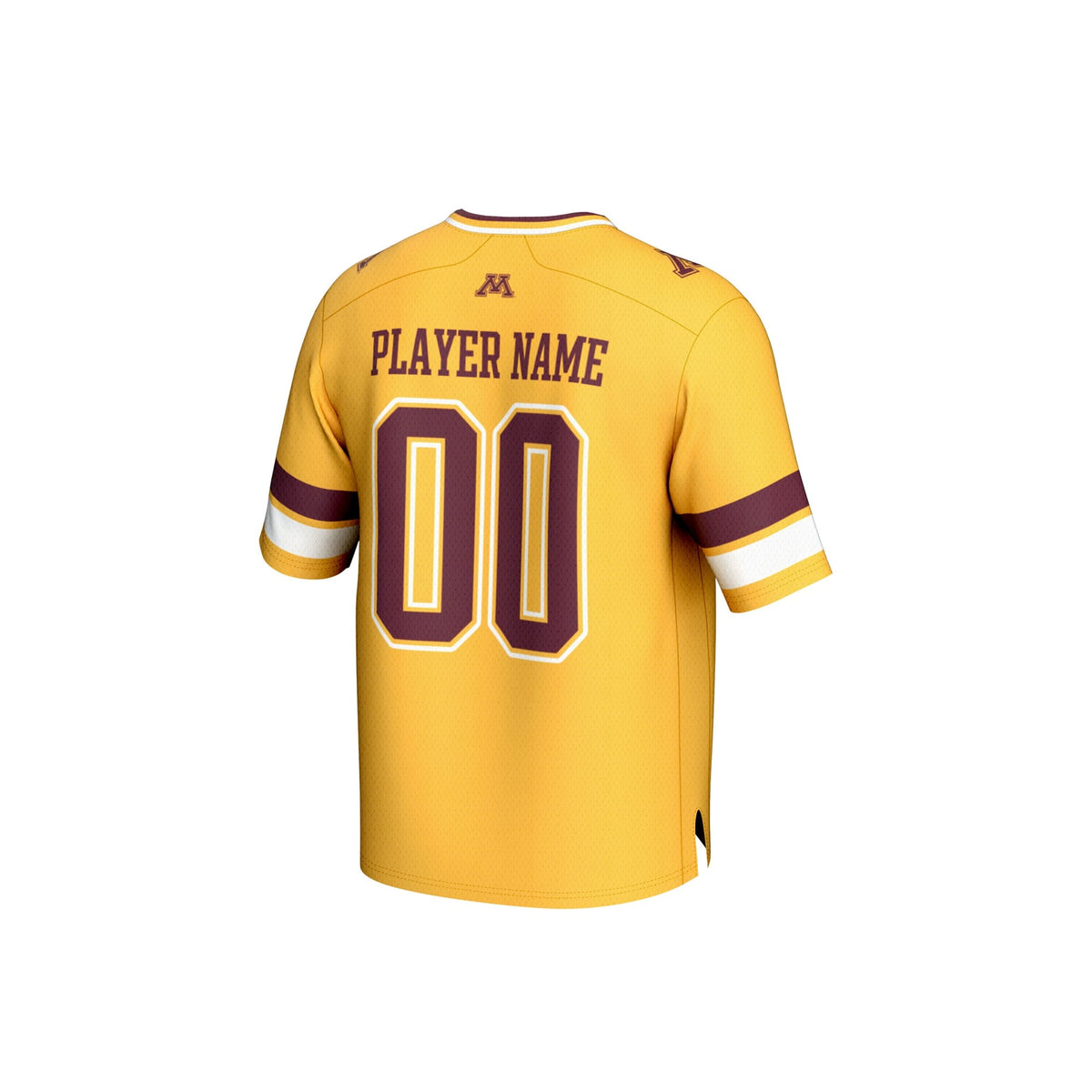 Minnesota Golden Gophers NIL Pick-A-Player Football Fashion Jersey - Gold product image 4, provided for visual reference and
