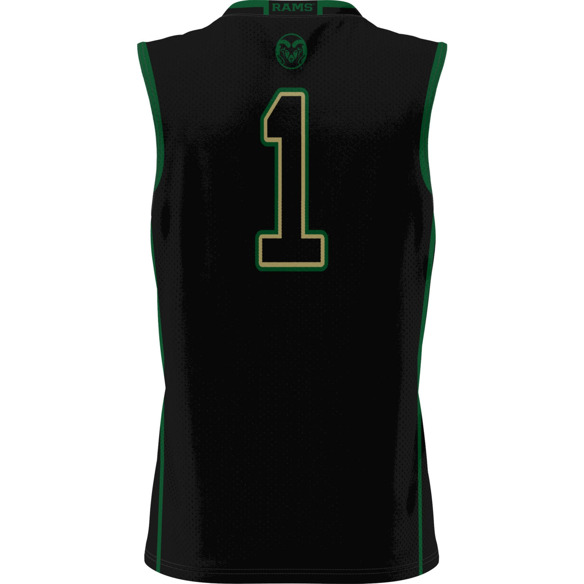 #1 Colorado State Rams Lightweight Basketball Jersey - Black product image 4, provided for visual reference and product