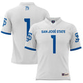 #1 San Jose State Spartans Football Jersey - White product image 1, provided for visual reference and product detail review