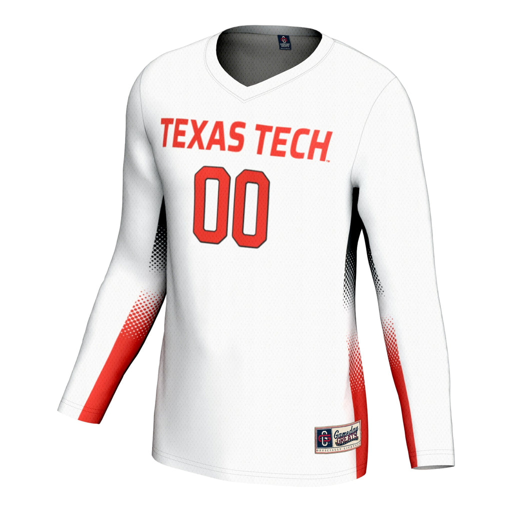Texas Tech Red Raiders Adult NIL Lightweight Volleyball Jersey - White product image 3, provided for visual reference and