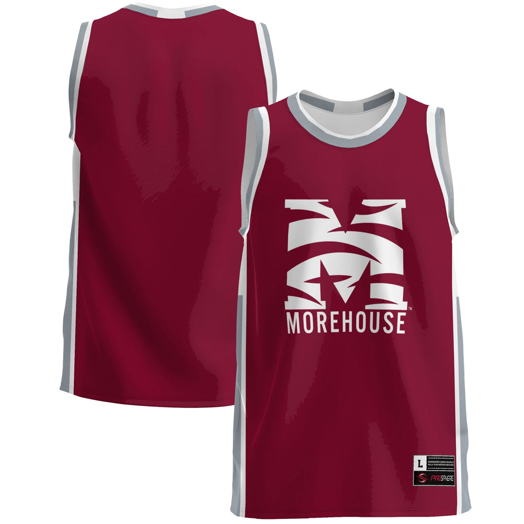 Morehouse Maroon Tigers Lightweight Basketball Jersey - Maroon product image 2, provided for visual reference and product