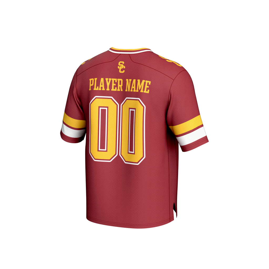 USC Trojans NIL Pick-A-Player Lightweight Football Fashion Jersey - Cardinal product image 4, provided for visual reference