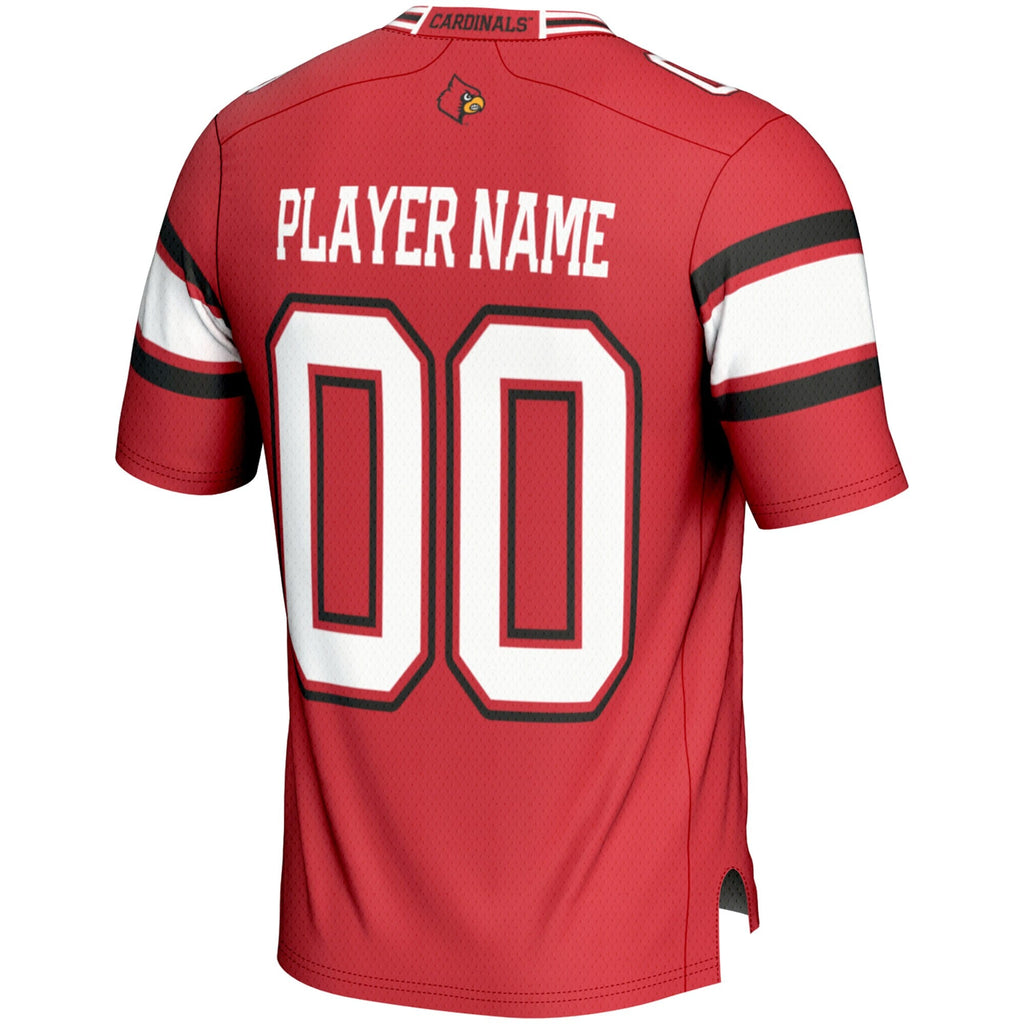 Louisville Cardinals NIL Pick-A-Player Football Jersey - Red product image 4, provided for visual reference and product